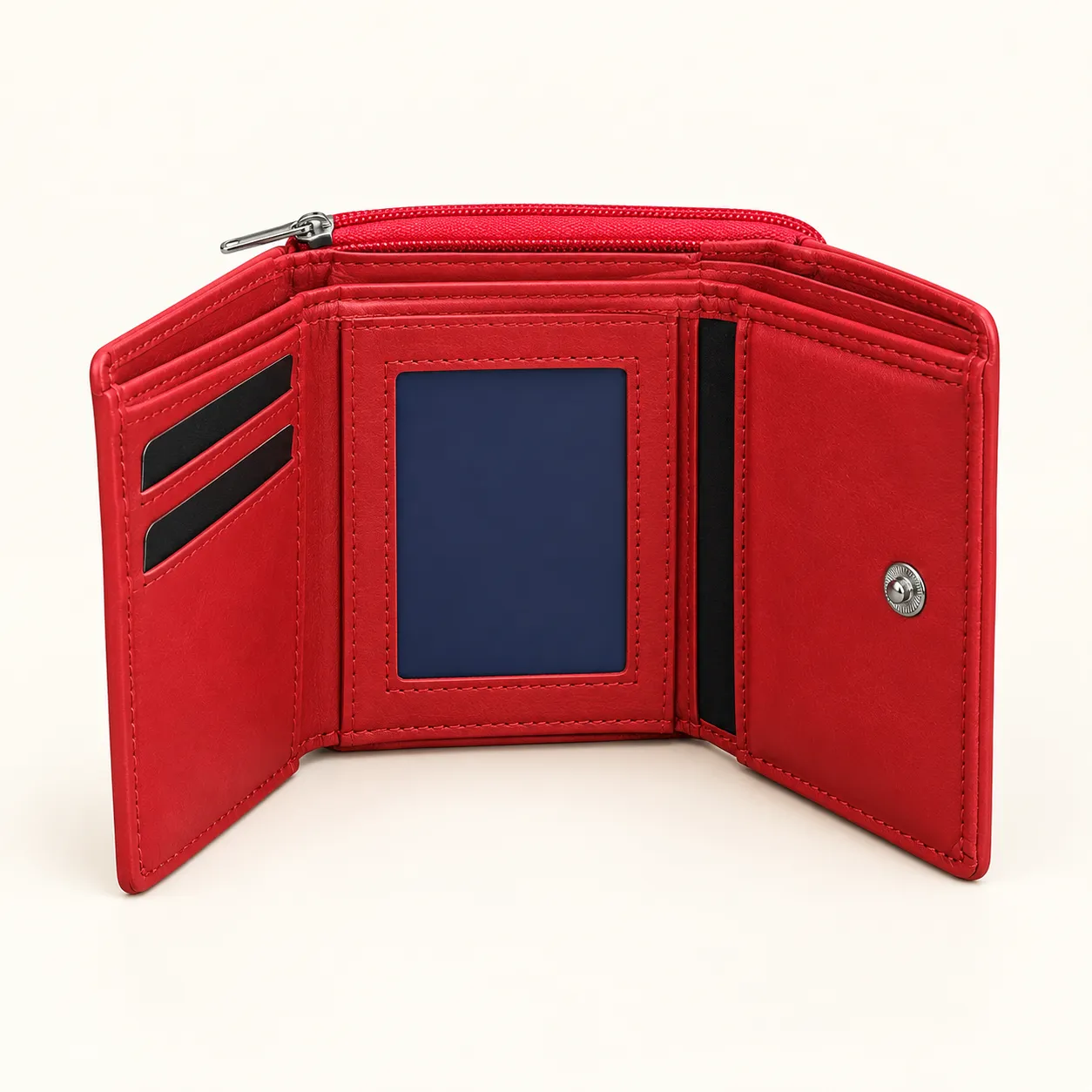 Raymond Luxury Tri-Fold Wallet with Accordion Zip Pocket - view 3